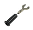 TJ-1097-B, Sato Parts BLACK Large Spade Connector, Solder Type 16AWG Max
