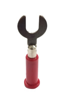 TJ-1097-R, Sato Parts RED Large Spade Connector, Solder Type 16AWG Max