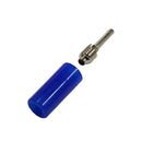 TJ-2-P-BL, Sato Parts Blue Pin Tip Plug ~ Solder Type, 18AWG Max.