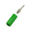 TJ-2-P-G, Sato Parts Green Pin Tip Plug ~ Solder Type, 18AWG Max.