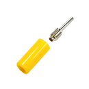 TJ-2-P-Y, Sato Parts Yellow Pin Tip Plug ~ Solder Type, 18AWG Max.