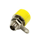 TJ-563-Y, Sato Parts Yellow Female Banana Jack, Panel Mount