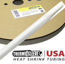 67-01259, Enviro Sleeve 100' Roll Polyolefin 1/8" WHITE 2:1 Heat Shrink Tubing (equivalent to Thermo Sleeve HST18W100)