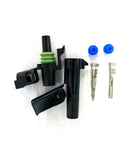Aptiv WeatherPak WPK-1-1210, 12-10 AWG Single Conductor Set (M/F) w/Pins & Seals