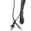 XS130-T-BLACK, 6 Foot Black AC Cords for 0.110" Box Fan Terminals