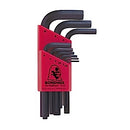 12299, Bondhus 9 Piece Metric Set, Hex End L-Keys (Short) ~ 1.5mm to 10mm