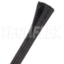125 Foot Length of Tech Flex F6N0.31BK, 5/16" I.D. Split Tube Braided Sleeving