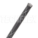 FRN0.25TB-200FT Flexo® Flame Retardant - 1/4" - Black w/ White Tracer, 200ft