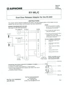 RY-WL/C, Aiphone Dual Door Release Adaptor for the IE-2AD & MY-2CD (DISCONTINUED)