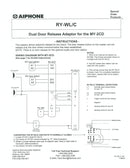 RY-WL/C, Aiphone Dual Door Release Adaptor for the IE-2AD & MY-2CD (DISCONTINUED)
