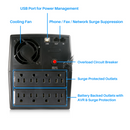 PRO-2000LCD, Maruson 18A 2000va /1200W UPS LCD 8 outlet Maruson
