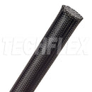 PTN0.75BK-250 Flexo® PET - 3/4" (19mm) Expandable Sleeving, 250ft Length Black