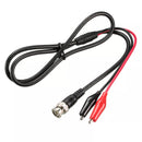 MVBNC-DA Coaxial Cable BNC Male to Alligator Clip 2.5A Probe Test Lead 100cm 3ft