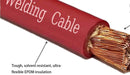 4/0AWGWELD-RD-FT 4/0 Gauge RED High Flex 600V 105C Welding Cable Sold PER FOOT