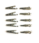 Lot of 10 Mueller BU-30 Nickel Plated Steel Miniature Alligator Clips 010017