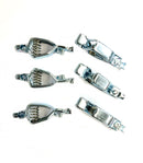 Lot of 6 Mueller BU-48B 10amp Steel Automotive Analyzer Clips 010022