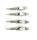 Lot of 4 Mueller BU-85T, 5 Amp Steel Crocodile Clips w/Pin Tip 010027-T