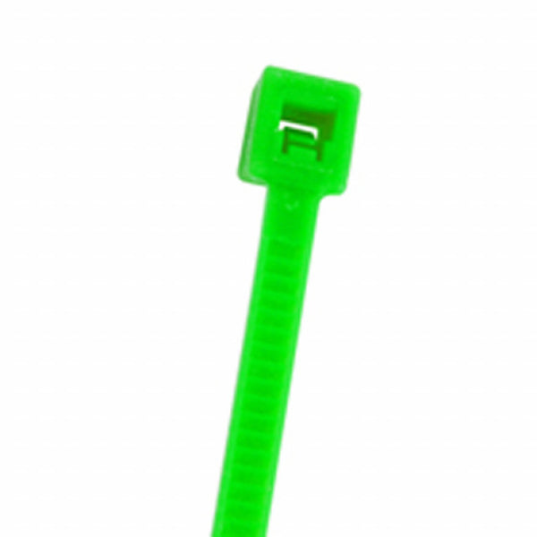 NTE # 04-041811, 4.0" Fluorescent Green Wire & Cable Ties, 100pc Bag
