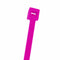 NTE # 04-041812, 4.0" Fluorescent Pink Wire & Cable Ties, 100pc Bag