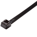 APU-04-18-0-M, American Pride 4.0" UV Black Nylon, Miniature Cable Ties, 18Lb Rated, 1,000pc Bag
