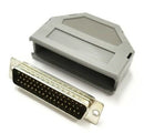DB 50 Pin Male D-Sub Cable Mount Connector w/ Plastic Cover DB50