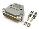 HD 44 Pin Male D-Sub Cable Mount Connector w/ Plastic Cover & Hardware DB44