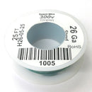 H26-05-25 25FT 26AWG GREEN Stranded Electronic Hook Up 300V Wire UL1007 80C