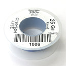 H26-06-25 25FT 26AWG BLUE Stranded Electronic Hook Up 300V Wire UL1007 80C