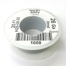 H26-08-25 25FT 26AWG GREY Stranded Electronic Hook Up 300V Wire UL1007 80C
