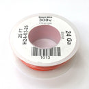H24-03-25 25FT 24AWG ORANGE Stranded Electronic Hook Up 300V Wire UL1007 80C