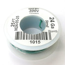 H24-05-25 25FT 24AWG GREEN Stranded Electronic Hook Up 300V Wire UL1007 80C