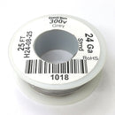 H24-08-25 25FT 24AWG GREY Stranded Electronic Hook Up 300V Wire UL1007 80C