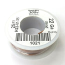 H22-01-25 25FT 22AWG BROWN Stranded Electronic Hook Up 300V Wire UL1007 80C