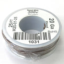 H20-01-25 25FT 20AWG BROWN Stranded Electronic Hook Up 300V Wire UL1007 80C