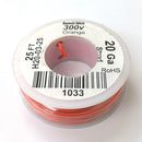 H20-03-25 25FT 20AWG ORANGE Stranded Electronic Hook Up 300V Wire UL1007 80C
