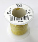 H18-04-25 25FT 18AWG YELLOW Stranded Electronic Hook Up 300V Wire UL1007 80C