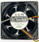 DC SanAce 109R1212T1H142 120mm x 38mm 12V DC Cooling Fan, 102.4 CFM