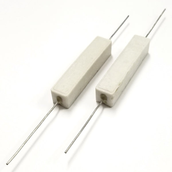 Lot of 2, 470 Ohm 10 Watt Wirewound Ceramic Power Resistors 10W (10W147)