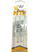 2 Pack of NTE 10W1D0, 1.0 Ohm 10 Watt Wirewound Ceramic Power Resistors 10W