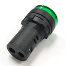 11-2638, Philmore GREEN 1" Inch Round Flat Top LED Indicator Lamp 12-14 Volts DC