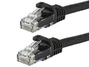 WW724M802BK 2 ft BLACK CAT6 Ethernet Patch Cable with Snag less Flex boot Ends