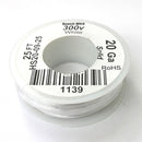 HS20-09-25 25FT 20AWG WHITE SOLID Electronic Electrical 300V Wire UL1007 80C