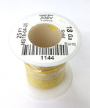 HS18-04-25 25FT 18AWG YELLOW SOLID Electronic Electrical 300V Wire UL1007 80C