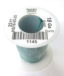 HS18-05-25 25FT 18AWG GREEN SOLID Electronic Electrical 300V Wire UL1007 80C