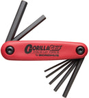 12587, Bondhus 7 Piece GorillaGrip Metric Hex Fold Up Set ~ 2.0 to 8.0mm