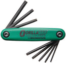 Bondhus 12634 8 Piece GorillaGrip Torx Fold Up Set ~ T9 to T40