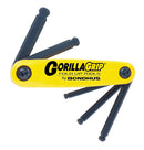 12894, Bondhus 5 Piece GorillaGrip Standard Balldriver Fold Up Set ~ 3/16 to 3/8"