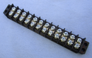 13-1412, Philmore 12 Position Dual Row Terminal Block Barrier Strip ~ 30A @ 300V