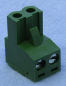3-2602, Philmore 2 Position Horizontal Female Euro Mag DePluggable Terminal Block