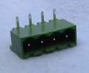 Philmore 13-2804, 4 Position Horizontal Male Euro Mag Header Socket, P.C. Mount